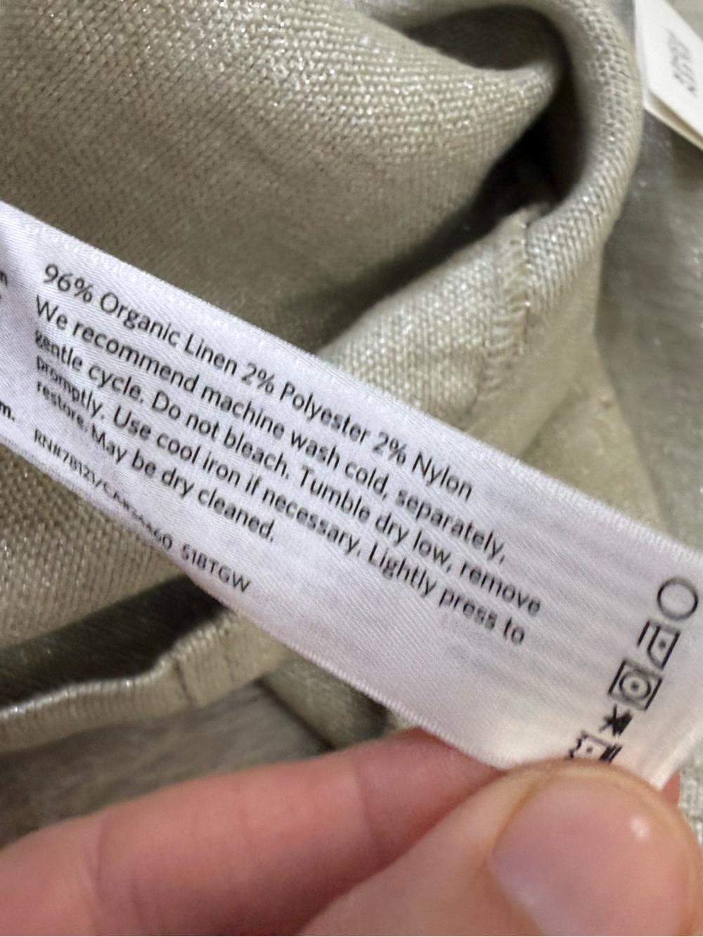 NWT Eileen Fisher Twinkle Organic Linen Shift Dress Large - Picture 8 of 9